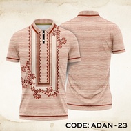 Philippine Ethnic Tribal Modern Barong POLO-shirt For mens Ethnic Tribal Inspired Top Tee Shirt For 