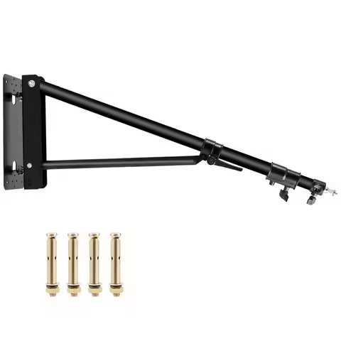 Selens Wall Mount Boom Arm with Triangle Base, Max Length 51inches/130cm for Photography Studio Vide