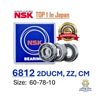 NSK Bearing 6812 ZZ 2DUCM CM (60x78x10) 100% Original