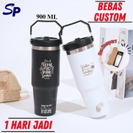 Torki Tumbler Vacuum Flask Insulated Stainless Steel Custom Drinking Bottle 890ml Free Straw