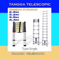 Telescopic Folding Aluminum ladder telescopic ladder single telescopic ladder 2.6M/3.2M/3.8M/4.4M