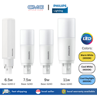 Philips LED 2 Pin PLC / PL-C 6.5w/7.5w/9w/11w 2P G24D-2/G24D (Cool Daylight/Warm White/Cool White)