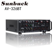 SUNBUCK Home Power Amplifier 2000W Built-in Bluetooth ATTS  with Free Remote Power Amplifier Home Amplifier 12V / 220V-240V AV-326BT/325BT