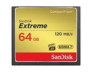含發票*公司貨SanDisk Extreme CF 64GB 120MB/s R 85MB/s W 記憶卡 