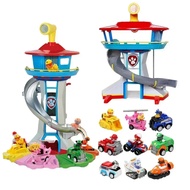 Paw Patrol Tower Patrolla Canina Lookout Vehicle Figures Toy 9 Rebound Bicycle Children's Birthday Gift Toys