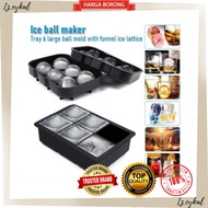 [FAST SHIP] 🚚 Large Ice Cube Ball Mold Ice Tray Mold Safe Silicone Whiskey Round Mould /Bekas Pembua