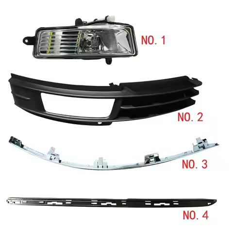 For Audi A6 C6 2009-2011 Front Bumper Fog Lamp Frame Lower Decorative Strip Electroplating Strip Bra