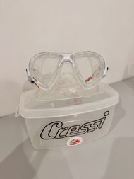 義大利知名品牌CRESSI nano clear 透明高階低容積面鏡自潛面鏡