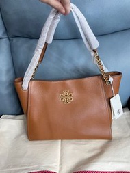 特價清貨一個 TB Tory Burch Britten tote bag 荔枝紋牛皮手袋