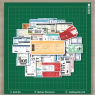 HOT 50 PCS STICKERS Air Ticket Stickers Boarding Pass Fashion Cars Decal Cool Album Card Custom Viny