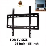 26'' - 65'' inch home television hanging wall bracket tv mounting bracket lcd / led black 26-65 inci tv gantungan besi