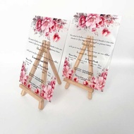 Creative Pvc Wedding Card Elegant Red Flower Personalize Happy Birthday Gift Fancy Baptism Invitatio