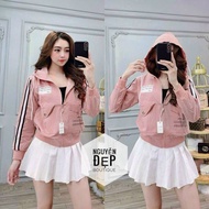 [Voucher 50k Freeship Max 0 đồng toàn quốc]Áo khoác nữ Áo khoát nữ gió dù 2 lớp chống nắng kỳ lân hà