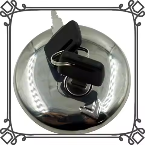 Q2-Motorcycle Fuel Gas Tank Cap Cover With 2 Keys For Suzuki GN250 GN125 GN 125 250