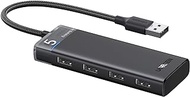 UGREEN USB Hub 3.0, Ultra Slim Data Hub 4 Ports with LED Indicator Compatible with MacBook, Mac Pro Mini, iMac, Surface Pro, XPS, Notebook PC, USB Flash Drives, PS4, PS5, Xbox, Mobile HDD, and More