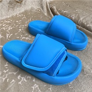 Yeezy Season67 Magic Bread รองเท้าแตะสําหรับสตรีแฟชั่นสีส้น EVA โฟม Sole Daily ใช้หนังย้อมน้ํา