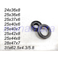 Oil Seal 24x36x8, 25x36x6, 25x37x6, 25x40x6, 25x40x7, 25x40x8, 25x42x8, 25x44x8, 28x47x7, 31x62.5x4.