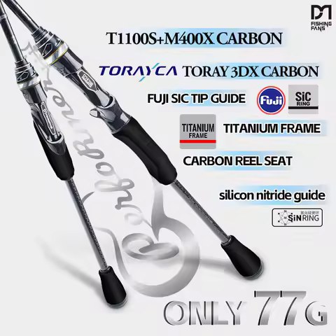 FISHINGFANS TORAY CARBON T1100S TITANIUM FRAME GUIDE FUJI SIC TIP Guide L ML M Spinning Casting fish