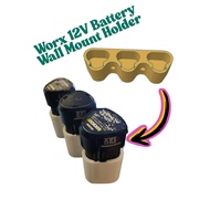 Worx 3506 3-Worx 12V Battery Wall Mount Holder