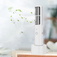 ♣ New Version Mini Rechargeable Portable Fan AC Portable Fan Aircon Bladeless Fan ♠