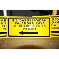 Road Name Sign Board Various sizes of taham cuaca glows in the dark