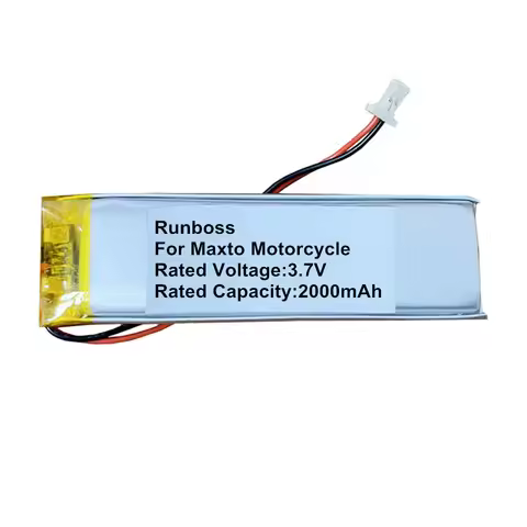 3.7V 2000mAh Replacement Battery for Maxto M3 M3S GT3 Motorcycle Recorder Li Polymer Rechargeable Pa