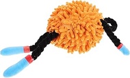 FRCOLOR Toy Tug of War Rope Dog Squeakers Plush Puppy Dog Bite Rope