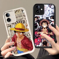 Q-3 One Piece Luffy Black white Case for Samsung Galaxy A04 A06 F04 M04 A04E A03 A05