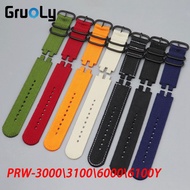 Watch Strap For Casio PROTREK PRW-3000\3100\6000\6100Y Replace Wrist Band Belt Watchband Accessories Stainless Steel Buckle