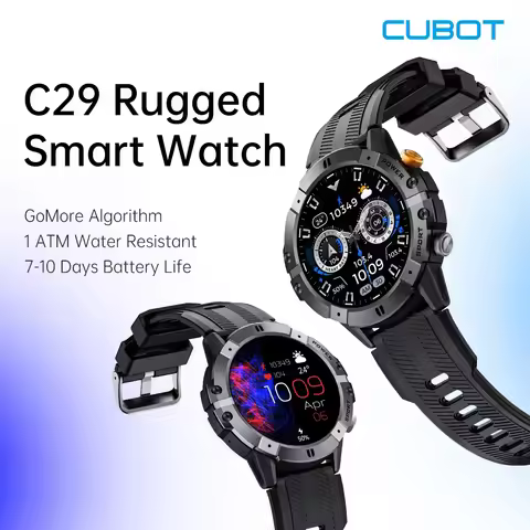 CUBOT C29 SmartWatch 1.52-inch 1ATM Waterproof Sport Watch for Men 410mAh Battery, Bluetooth Call, H
