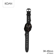 DECODED สายนาฬิกา Silicone Ares Splice Black ใช้สำหรับ Apple Watch