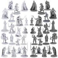 Town Folks Set, 40 Fantasy Tabletop Miniatures for Dungeons and Dragons Miniatures. 28MM Scaled 20 U
