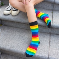Rainbow long socks Fashion Pride LGBT LGBTQ party parade prop accessories