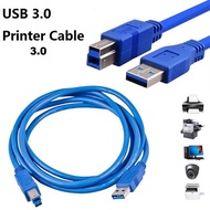 USB 3.0 Printer Cable Scanner A Male to B Male for Canon / Epson / HP / BROTHER and other device