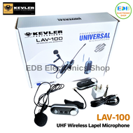 New Kevler LAV-100 UHF Wireless Lapel Microphone Single Lavelier Wireless Microphone