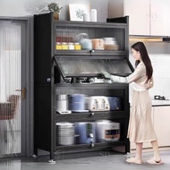 StaxHomedeco 3-6 Layer Kitchen Cabinet Storage Organizer Rack Shelf With Pull-Out Doors & Wheels