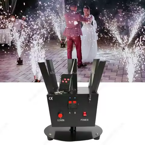 Ignition Remote Control Stage Pyrotechnic Cold Pyro Fountain Rotating Machine Cold Spark Spinning We