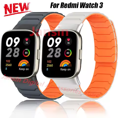 For Redmi Watch 3 Correa Magnetic Silicone Bracelet For Xiaomi Redmi Watch 3 Strap Replaceable Sport
