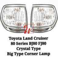 Toyota Land Cruiser Landcruiser 80 Series BJ80 HJ80 FJ80 Crystal Big Corner Signal Lamp New 1 Pair