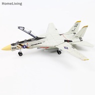 1:72 F-14 Tomcat Fighter Jet Model White Black ABS Plastic 10.24inch Detailed