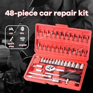 46PCS Socket Wrench Set Full Complete Socket Tool Kit Motorcycle Ring Wrench Socket Wrench Socket Wr