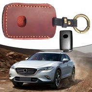 Key Cover Accessories For CX8 CX9 CX-30 For Mazda 3 CX4 CX5 Leather Red