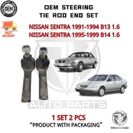 1 PAIR OEM STEERING OUTTER TIE ROD END NISSAN SENTRA 1991-1999 B13/B14 1.6,AD RESORT Y10 (NIE-48520-01E25)