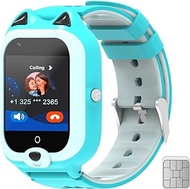 Simple 2-Way Calling Smart Watch for Younger Boys Girls Calls and Text, Real Time Location Tracking, Video Calling, Steps Count, 7puzzle Games,Sim Card Watch for Kids