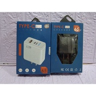 65W Usb-C Fast Charger Adapter Type-C Led