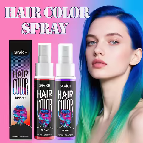 Temporary Hair Color Spray One-Time Hair Dyeing Instant Hair Salon Multi Color Hair Dye Makeup Chalk