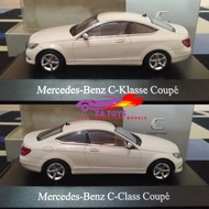 Diecast Mercedes Benz C-Class Coupe Facelift White Schuco Dealerbox 43 IS27