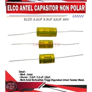Capasitor ELCO ELKO NON POLAR ANTEL 2.2UF 3.3UF 22UF 50V