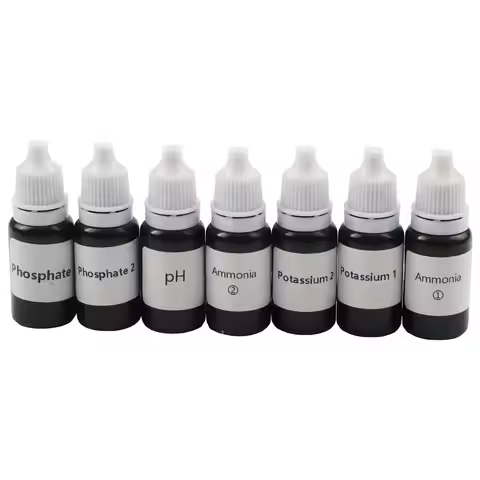 4 in 1 Soil Test Kit with pH Ammonia Nitrogen Phosphorus and Potassium Measurement for Detailed Soil