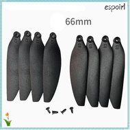 ESPOIR Remote Control Drone Parts, Universal Black Folding Propeller Blades, Plastic 58mm/66mm Quadc